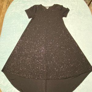 LulaRoe Elegant Carly XXS Black sequence sparkles